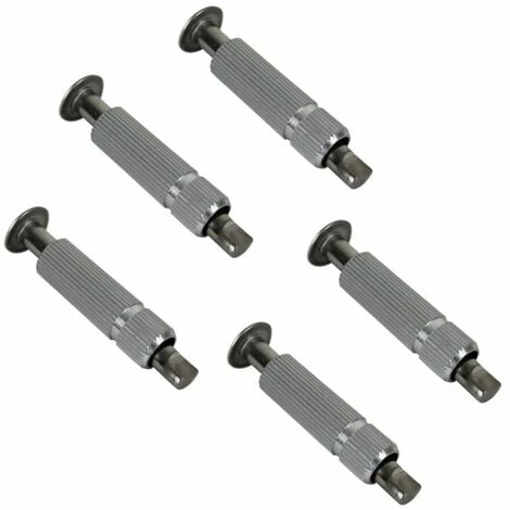 Lot De 5 Pitons Douilles Escamotables En Inox Ø 12 Mm - Linxor