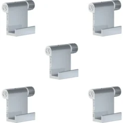 Pack 5 Crochets Tableau Réglables à Vis Aluminium 10 Kg 2 Mm - Accessoire Cimaise Artiteq