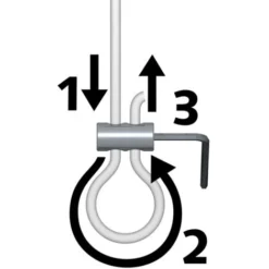 Pack De 5 Loop Maker - Créer Des Boucles Sur Fils Perlon 2 Mm - Accessoire Cimaise Artiteq