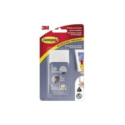 3M COMMAND PACK DE 4 X 2 LANGUETTES LARGES POUR ACCROCHAGE DE TABLEAUX 7,2 KG