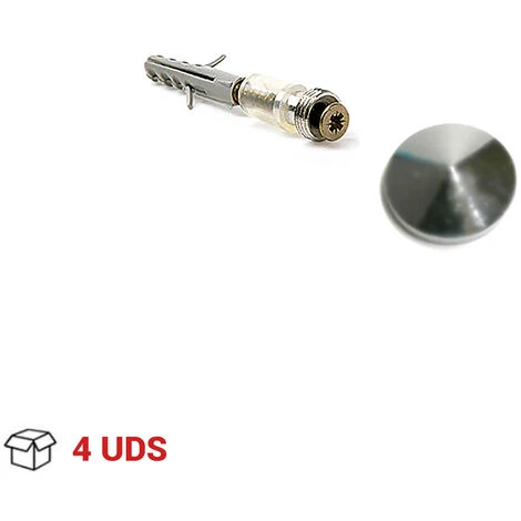 Garniture à Vis Pour Fixation De Miroir Fabriqué En Laiton Fini Chromé Brillant Mesures 212137mm 4 Unités