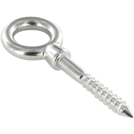 Piton A Oeil FILETAGE Bois Inox A4 12X120 | Conditionnement: Unitaire