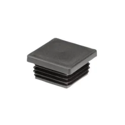 Bouchon Carré 40X40 Épaisseur Tube 1.5A2.5 Polyethylène Noir Conditionnement: Unitaire