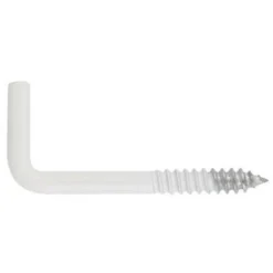 300 Gonds Filetés à Visser En Laqué Blanc D. 3,1 X L. 20 X L. 10 Mm