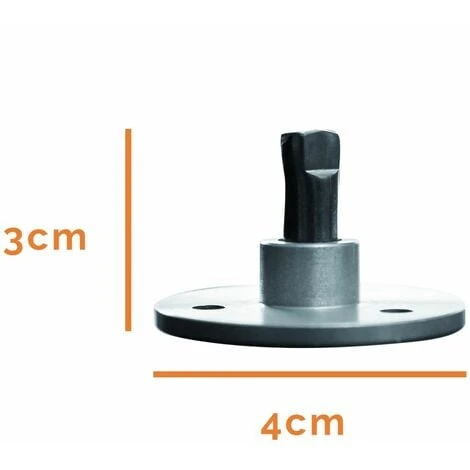 Lot De 10 Pitons Télescopiques En Inox Pour Plage En Bois - Linxor – Image 2