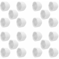 20x Cache écrou Blanc M10 X HEX 17mm Capuchon Protection Bouchon Plastique