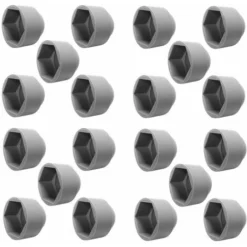 20x Cache écrou Gris M8 X HEX 13mm Capuchon Protection Bouchon Plastique