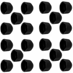 20x Cache écrou Noir M12 X HEX 19mm Capuchon Protection Bouchon Plastique