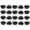 20x Bouchon Plastique Noir 20mm X 23mm Capuchon Protection Cache Vis Trou
