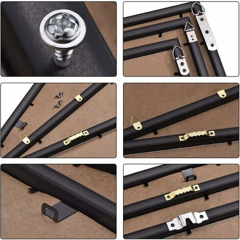 AIDUCHO Lot De 96 Crochets De Suspension Pour Cadre Photo - Boîte De Rangement Incluse – Image 4