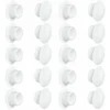 20x Cache Trou Bouchon Plastique 12mm Blanc RAL 9010 Capuchon Protection Meuble