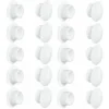 20x Cache Trou Bouchon Plastique 15mm Blanc RAL 9010 Capuchon Protection Meuble