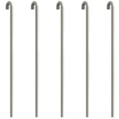 Pack 5 Tiges Alu 3 Mm Rondes Couleur Blanches - Tiges En U Pour Cimaise Rail