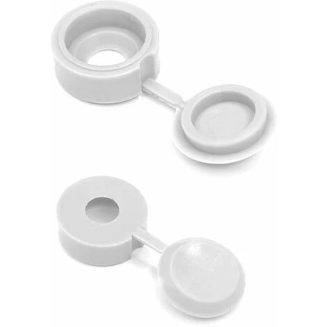 20x Cache Vis Universel Blanc Avec Capuchon Rondelle De Protection Meuble Bricolage â Image 2