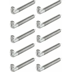 10x Crochet Acier à Visser 5,8mm X 55m X 12mm Gond Piton En L Vis Angle équerre Meuble Armoire étagère