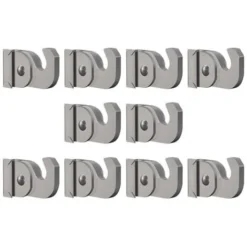 Lot De 10 Crochets 40 Kg Autobloquants Tige 4x4 Mm