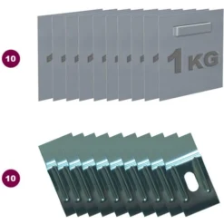 Boite De 10 Attaches Adhésives Dibond Et Miroir 45x 45 Mm Charge Maxi 1 Kg