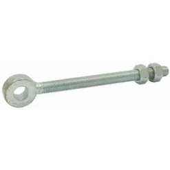 Vis à œillet Diamètre M12 X Longueur 100mm Anneau Avec Double écrou Piton Acier Portail Charnière Porte