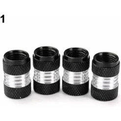 Déstockage Bouchon De Valve, 4 Pièces/Ensemble Universel En Alliage D'aluminium De Couleur Vive Pneu Pneu Valve De Tige De Valve D'air-noir
