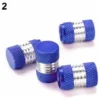 Déstockage Bouchon De Valve, 4 Pièces/Ensemble Universel En Alliage D'aluminium De Couleur Vive Pneu Pneu Valve De Tige De Valve D'air-bleu