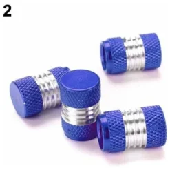 Déstockage Bouchon De Valve, 4 PiÚces/Ensemble Universel En Alliage D'aluminium De Couleur Vive Pneu Pneu Valve De Tige De Valve D'air-bleu