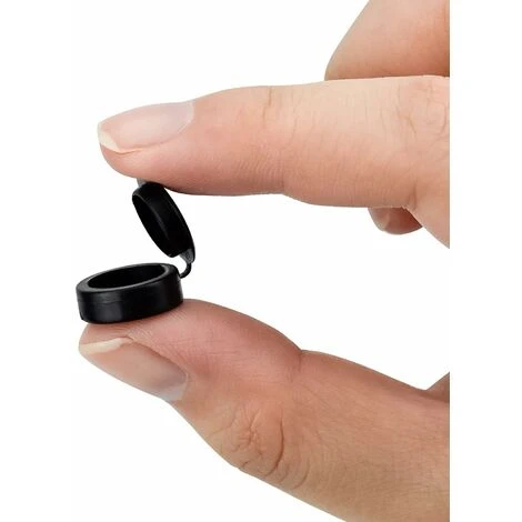 Déstockage 100Pcs Cache Vis Bouchon à Vis En Plastique Cache Vis à Charnière Capuchons De Couvercle à Vis Avec Boîte Pour 5 Mm Vis Pour Cacher La Tête Croisée De Vis Et Décorer Les Meubles(Noir) – Image 2