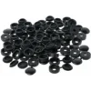 Déstockage 100 Pièces Cache Vis Plastique,Bouchon à Vis En Plastique,Couvercle à Vis，Cache-vis De Rondelle，Couvercle Décoratif à Vis (Noir)