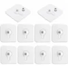 Lot De 10 Accroche Tableau Sans Percer, Transparent Languette Crochets Adhésives Pour Cadres Photo Mural, Miroir Et Affiches——VEBTles