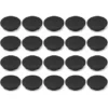 20x Cache Trou Bouchon Plastique 6mm Noir Protection Trou Meuble Mur Cloison
