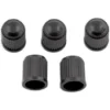 BOUCHONS DE VALVE NOIRS UNIVERSELS - 5 BOUCHONS