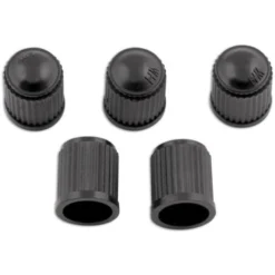 BOUCHONS DE VALVE NOIRS UNIVERSELS - 5 BOUCHONS