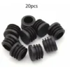 Bouchon En Plastique Rond, 20 Pièces Bouchon D'extrémité De Tube Noir Bouchon De Chaise Glisse Rond Bouchon D'extrémité De Meubles Chaise/Jambe Tuyau Couvercle Insert (16mm),Yeurié