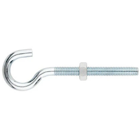 100 Crochets 3 X 26 Mm à Oeillet Ouvert Avec Filetage Métrique Et écrou, Zingué