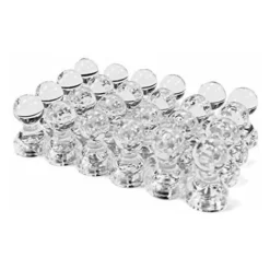 24 Pousses Magnétiques Transparentes - Aimants Parfaits Pour Réfrigérateur, Calendrier, Tableau Blanc Et Cartes