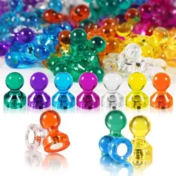 Magnets 42 Pièces Aimant Tableau Blanc Magnetique 1117mm 7 Colori Utilisé Pour Le Tableau D'affichage Du Réfrigérateur Le Bureau à Domicile Essentiel Magnet,