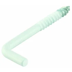 Gond à Vis Acier Plastifié Blanc 3,8 X 60 Mm 4 Pce(s)