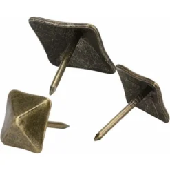 50 PiÚces D'ameublement, Clous De Meubles Vintage, Clous Décoratifs En Forme De Carré Pour Les Projets De Bricolage De Canapé De Porte(12mm)
