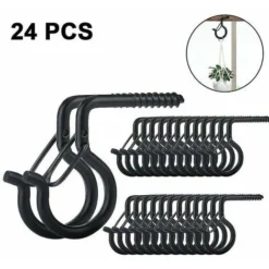 Patère De Salle De Bain 24 Crochets à Visser Pour Guirlandes Lumineuses Extérieures Crochet à Vis De Sécurité