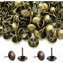 500 PiÚces Clous De Tapissier, Robuste 17X11 MM Bronze Clous Tapissier Décoratifs Clou Rétro DIY Clous D'Ameublement Pour Meubles Canapés Fauteuils Lits Chaises Vintage Decoratif