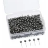 Boule En Métal Carte Clous Fixation En Bois Push Nails Fournitures De Bureau (Noir) 400Pcs