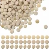 Clou De Décoration　Lot De 50 Cache-trous En Bois 25 X 20 Mm