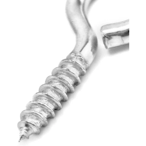 Lot De 60 Piton à Visser , 40 X 19 Mm, Vis à Anneau , Galvanisés , Pour Quincaillerie, Chaînes De Corde à Rideau, Articles D'artisanat. – Image 4