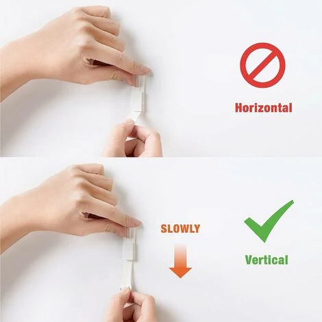 36 Paires Languettes Accroches Tableaux, Accroche Tableau Sans Percer, Bandes De Suspension Résistantes à L'Eau, Fixation Cadre Sans Percer Fixation De Cadre Et Tableau – Image 4