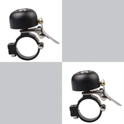 Lot 2 Sonnette De Vélo Classique En Laiton Avec Un Joli Son Fort - Accessoire De Vélo Pour Enfants Et Adultes (noir)