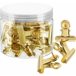 30 Pcs Punaises Clips Clips Robustes Avec Épingles Creative Grands Trombones Pour Murs De Cabine Tableaux De Liège Oeuvres Photos Bulletin Murs Bureau École Maison, Épingler Pas De Trous Pour Le Papie